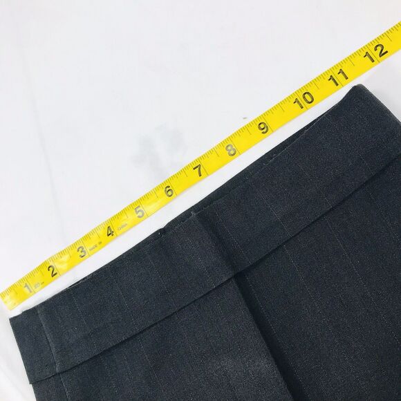 Vanetti Dress Pants Black Stripe 50 52 Pleated Cuffed Mens Le Collezioni - Picture 9 of 12